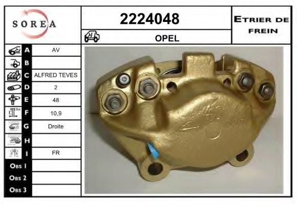 EAI 2224048 Brake Caliper